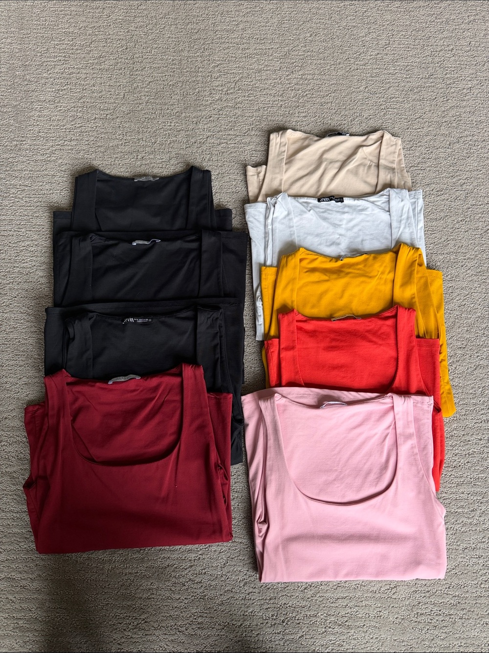 Assorted Women's ZARA tank tops LOT of 9 Great Deal